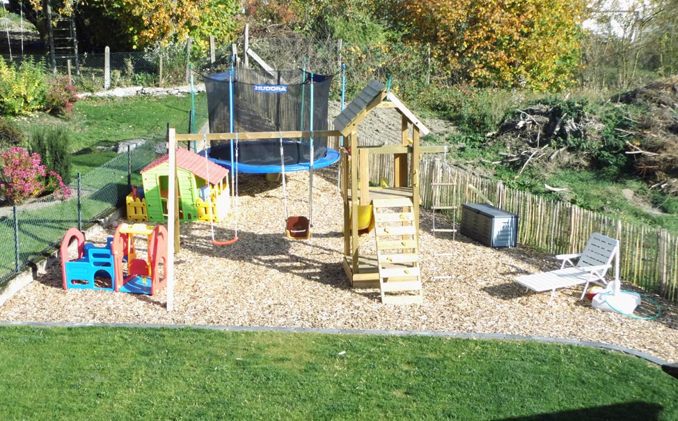 Hauseigener Spielplatz